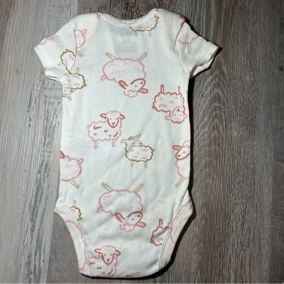 Carter's 3m Girls Peach Pink Bear Baby Matching 3-piece Set - Picture 7 of 10